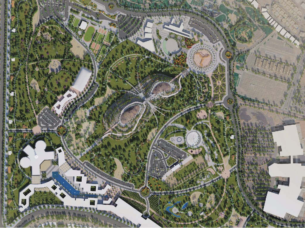 Landscaping and Irrigation Services for Public Gardens and Sports Fields in Madinah planting Kian Company